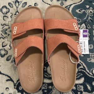 Skechers Women's Luxe Two Strap Sandal (Coral)